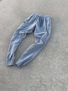 🔥 Under Armour Youth Small Grey Fleece Joggers Kids Athletic Sweatpants